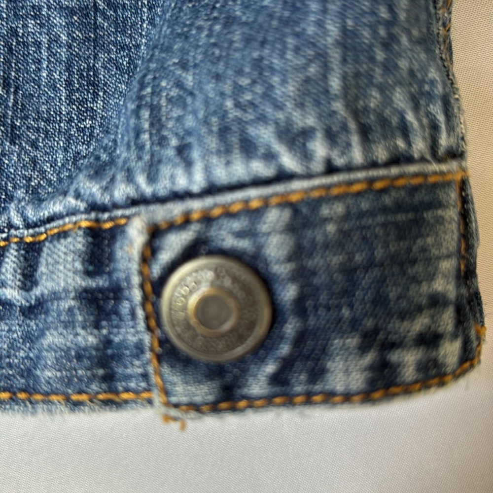 VINTAGE 2003 LIKE NEW !! BABY GAP INFANT DENIM JACKET 18-24 MONTHS - Picture 8 of 11